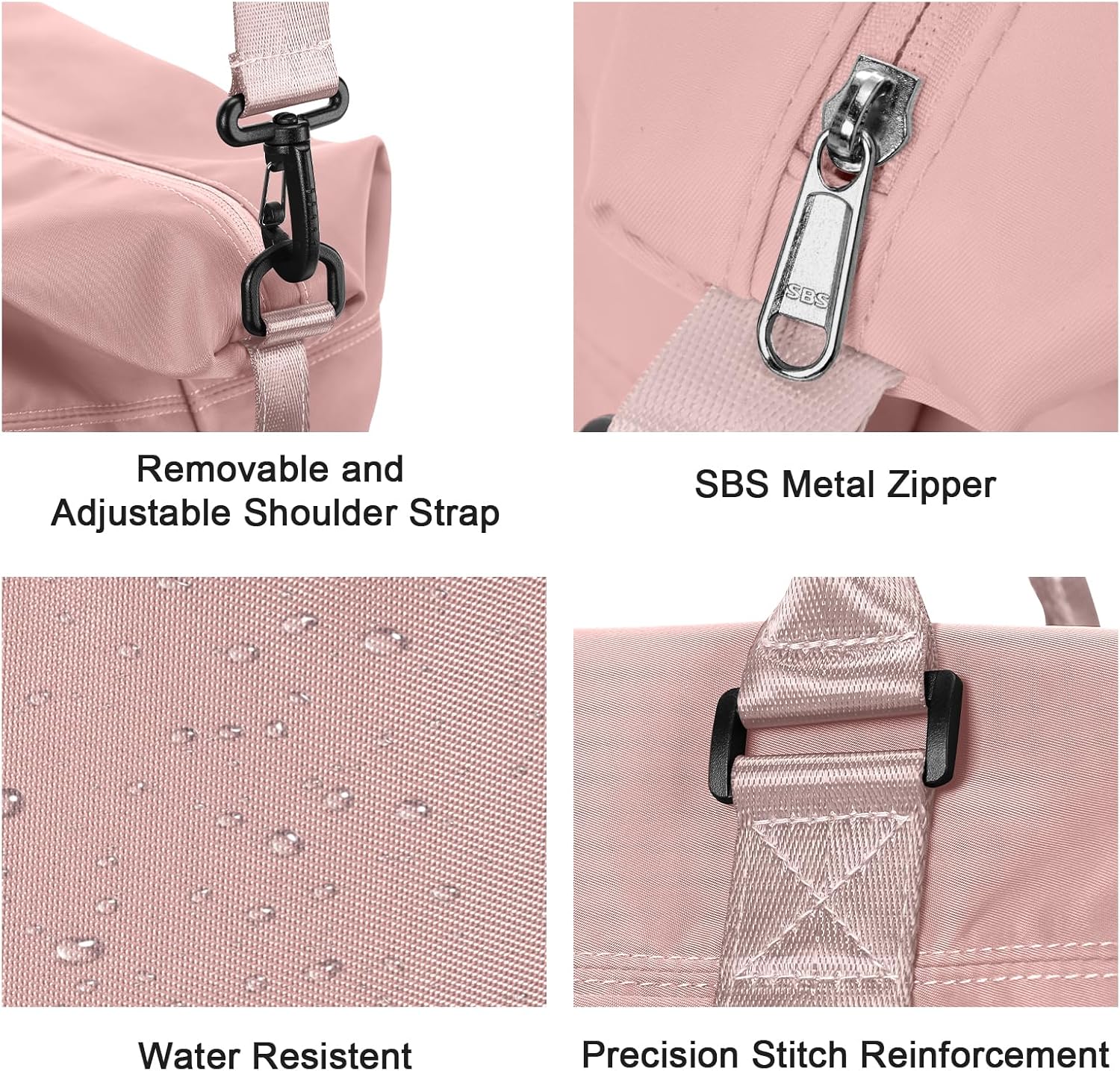 Travel Duffel Bag,Sports Tote Gym Bag,Shoulder Weekender Overnight Bag for Women - Image 6