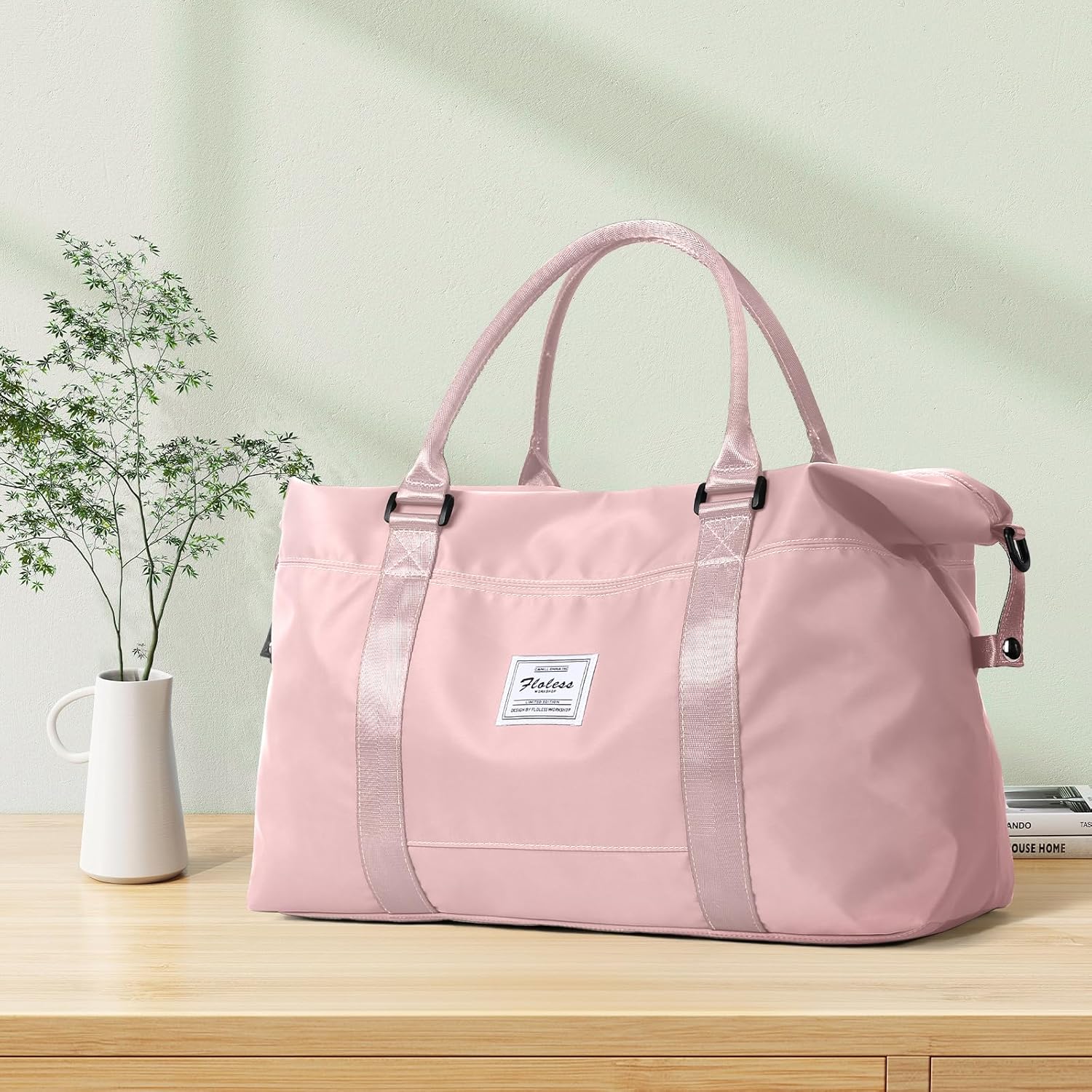 Travel Duffel Bag,Sports Tote Gym Bag,Shoulder Weekender Overnight Bag for Women - Image 9